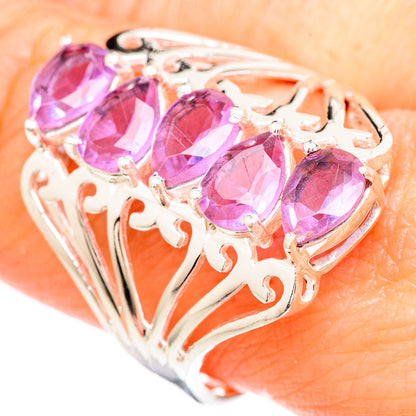 Color Change Alexandrite (lab.) Rings handcrafted by Ana Silver Co - RING99422