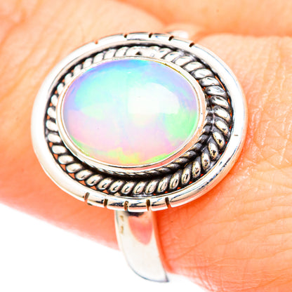 Ethiopian Opal Rings handcrafted by Ana Silver Co - RING99435