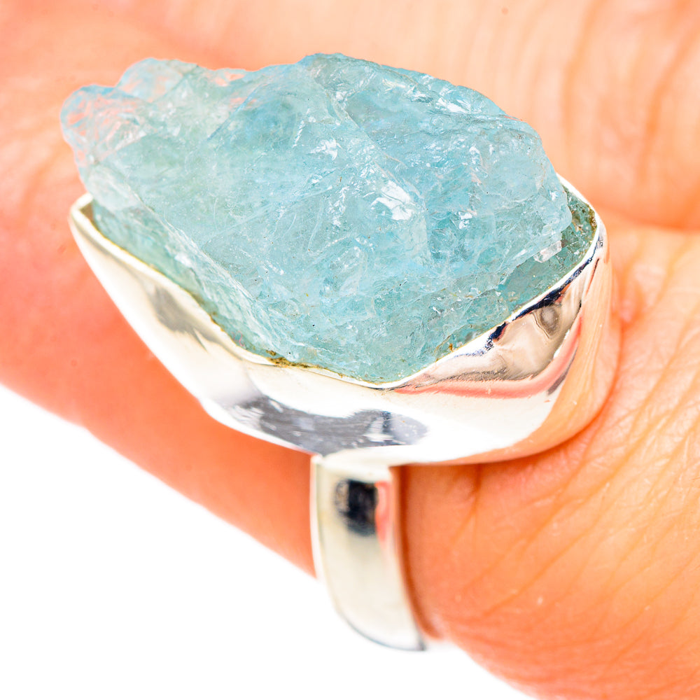 Aquamarine Rings handcrafted by Ana Silver Co - RING99437