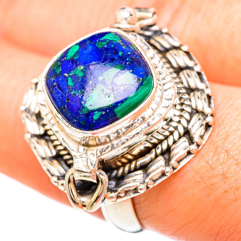 Azurite Rings handcrafted by Ana Silver Co - RING99461