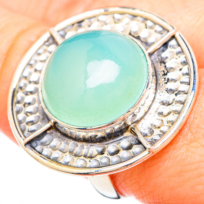 Aqua Chalcedony Rings handcrafted by Ana Silver Co - RING99470