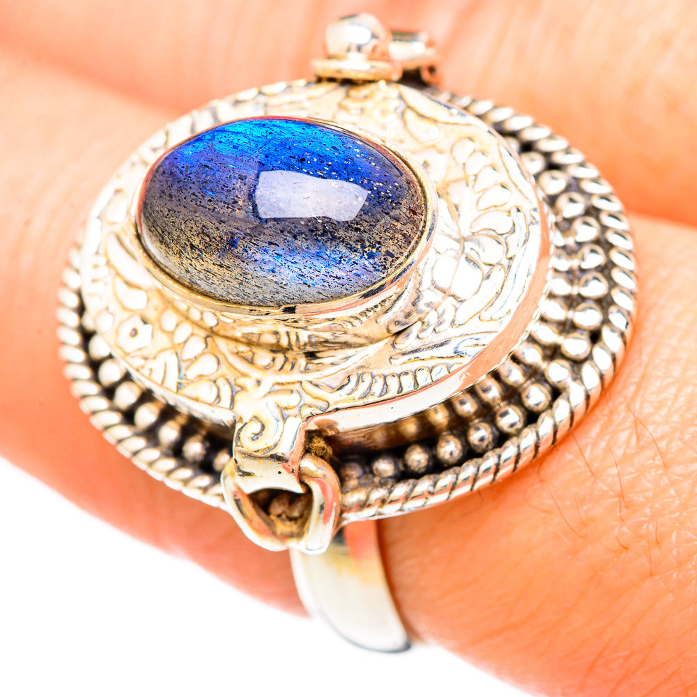Labradorite Rings handcrafted by Ana Silver Co - RING99475