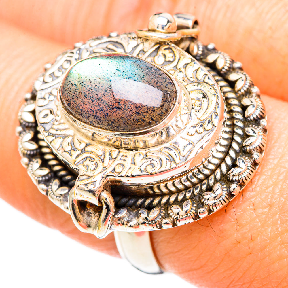 Labradorite Rings handcrafted by Ana Silver Co - RING99476