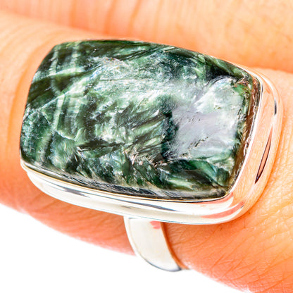 Seraphinite Rings handcrafted by Ana Silver Co - RING99477