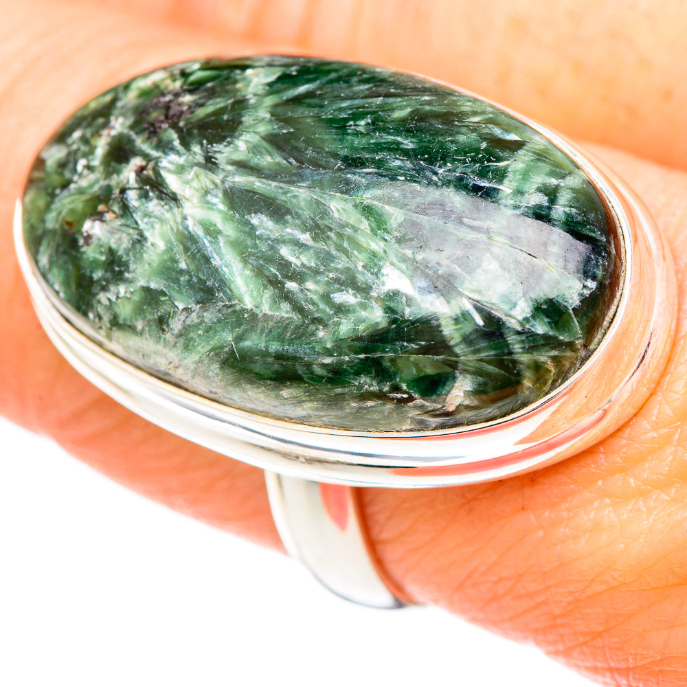 Seraphinite Rings handcrafted by Ana Silver Co - RING99479