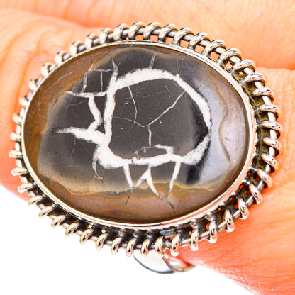 Septarian Geode Rings handcrafted by Ana Silver Co - RING99489