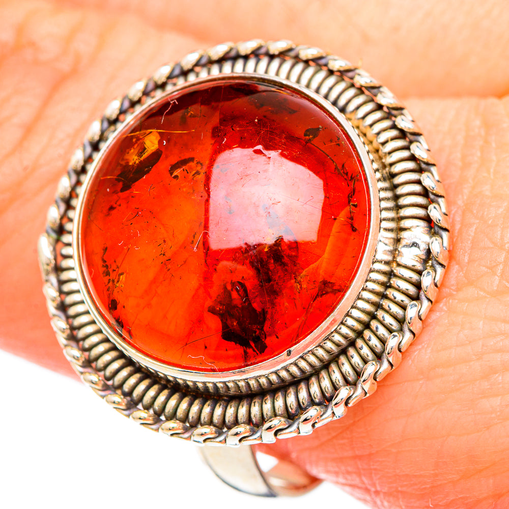Baltic Amber Rings handcrafted by Ana Silver Co - RING99495