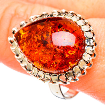 Baltic Amber Rings handcrafted by Ana Silver Co - RING99496