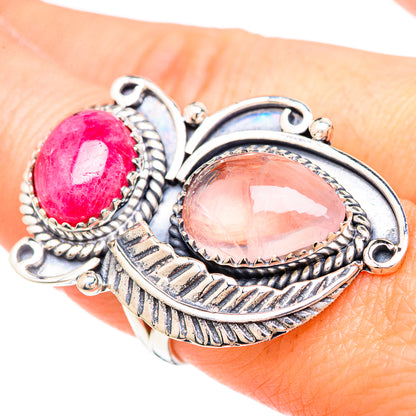 Rose Quartz Rings handcrafted by Ana Silver Co - RING99498