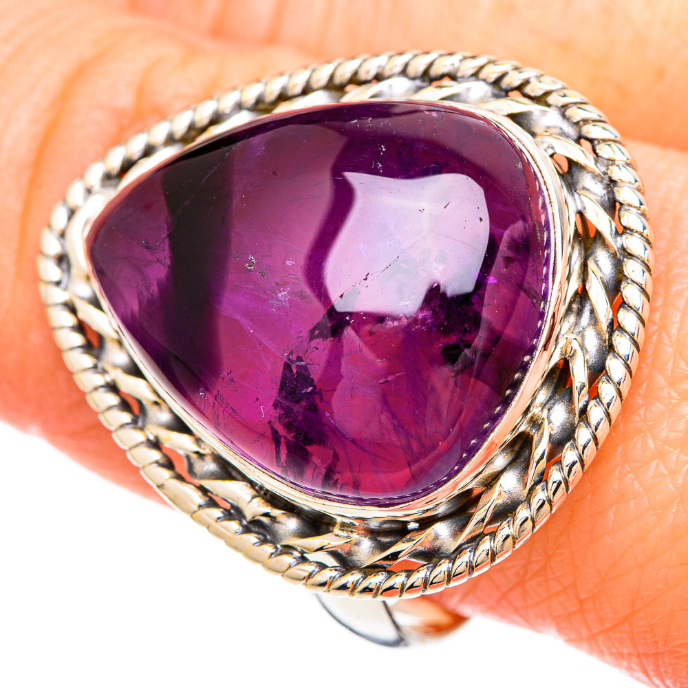 Star Amethyst Rings handcrafted by Ana Silver Co - RING99503