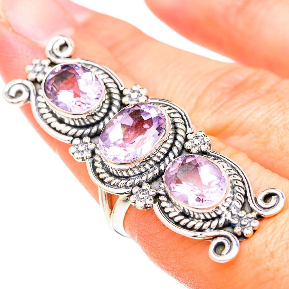 Kunzite Rings handcrafted by Ana Silver Co - RING99504