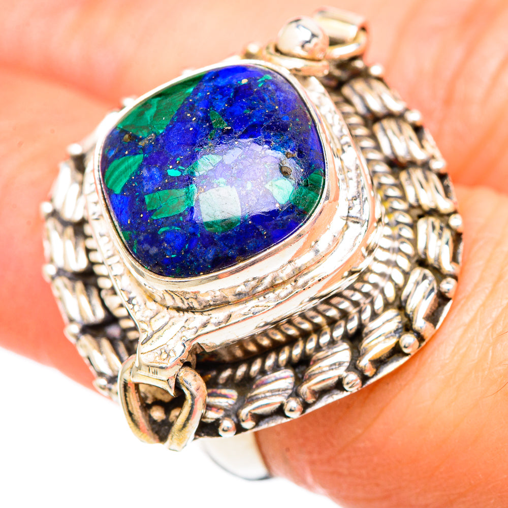 Azurite Rings handcrafted by Ana Silver Co - RING99508