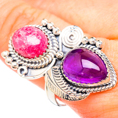 Rhodochrosite Rings handcrafted by Ana Silver Co - RING99512