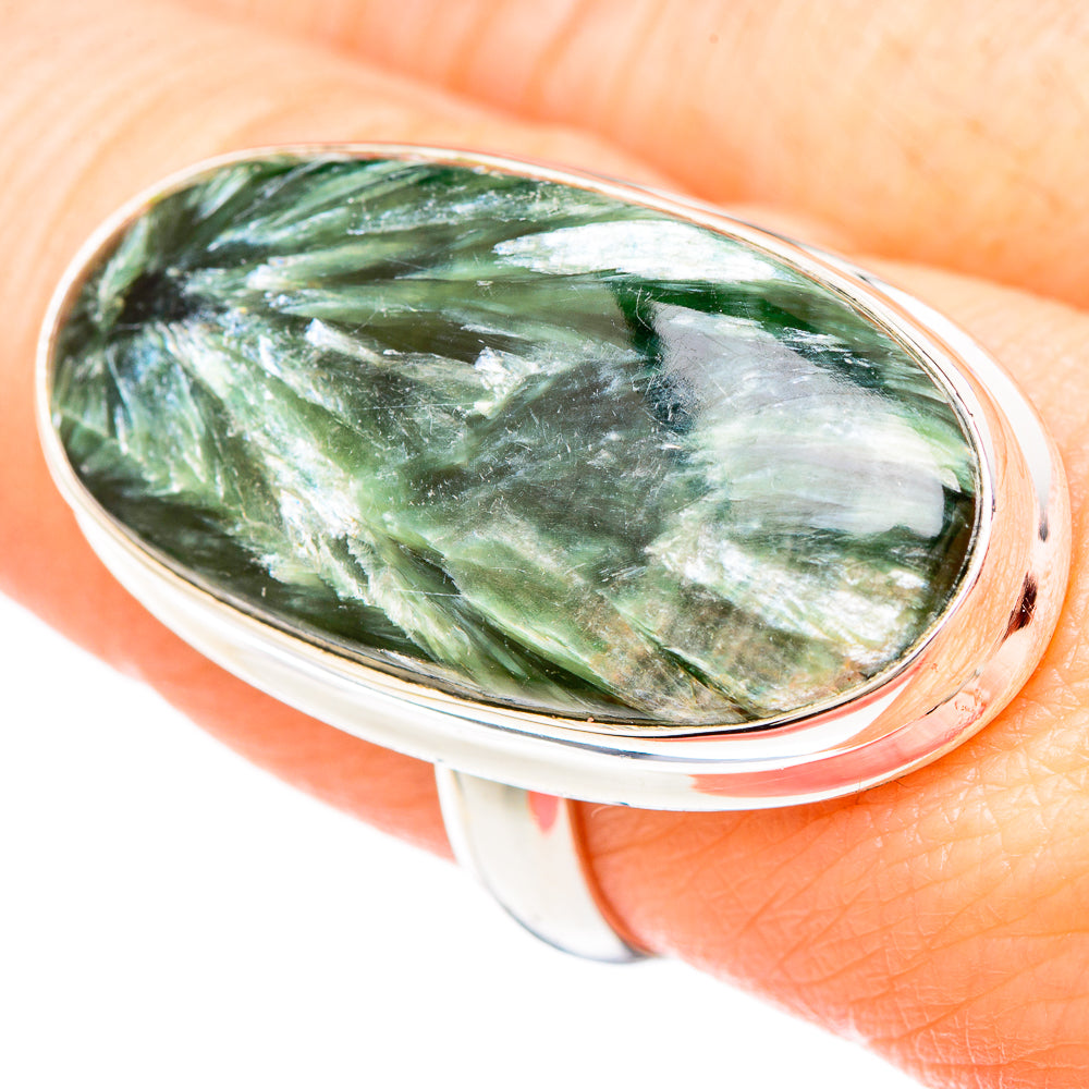 Seraphinite Rings handcrafted by Ana Silver Co - RING99518