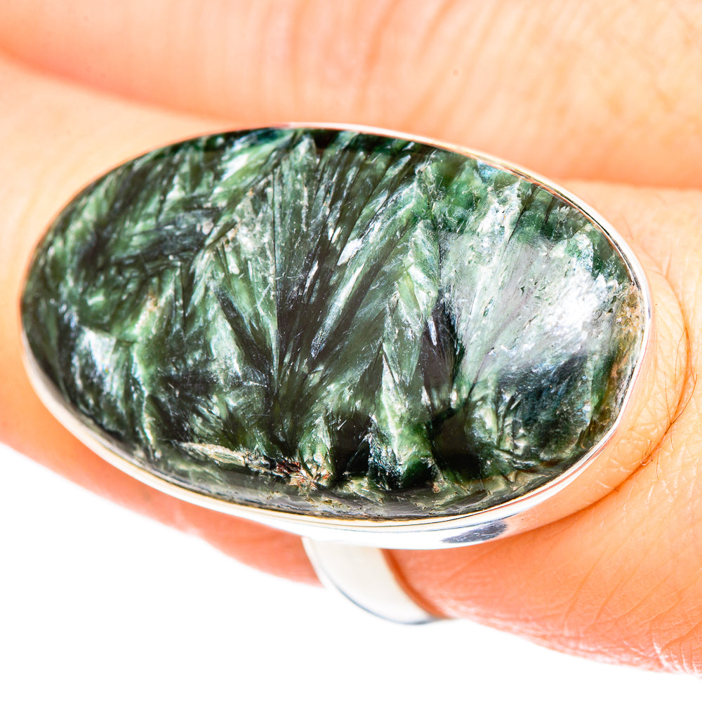 Seraphinite Rings handcrafted by Ana Silver Co - RING99523