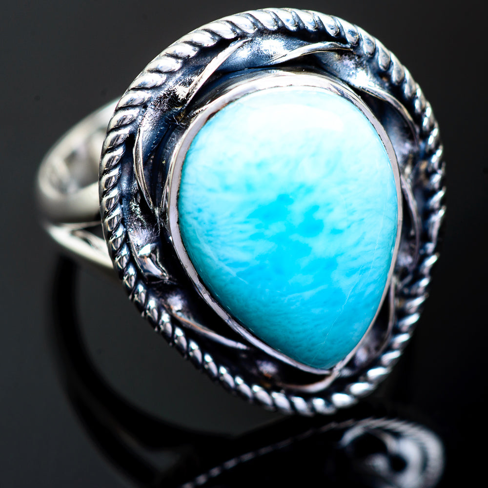 Larimar Rings handcrafted by Ana Silver Co - RING995237