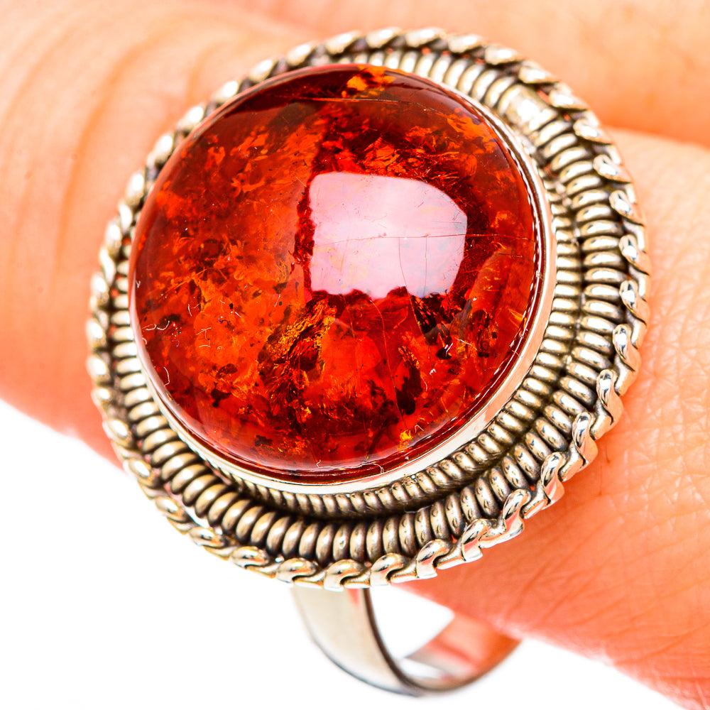 Baltic Amber Rings handcrafted by Ana Silver Co - RING99528