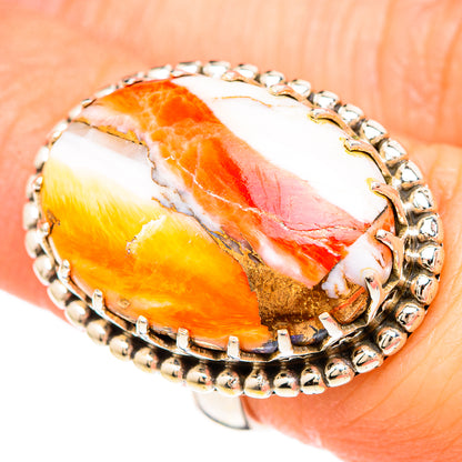 Spiny Oyster Turquoise Rings handcrafted by Ana Silver Co - RING99529