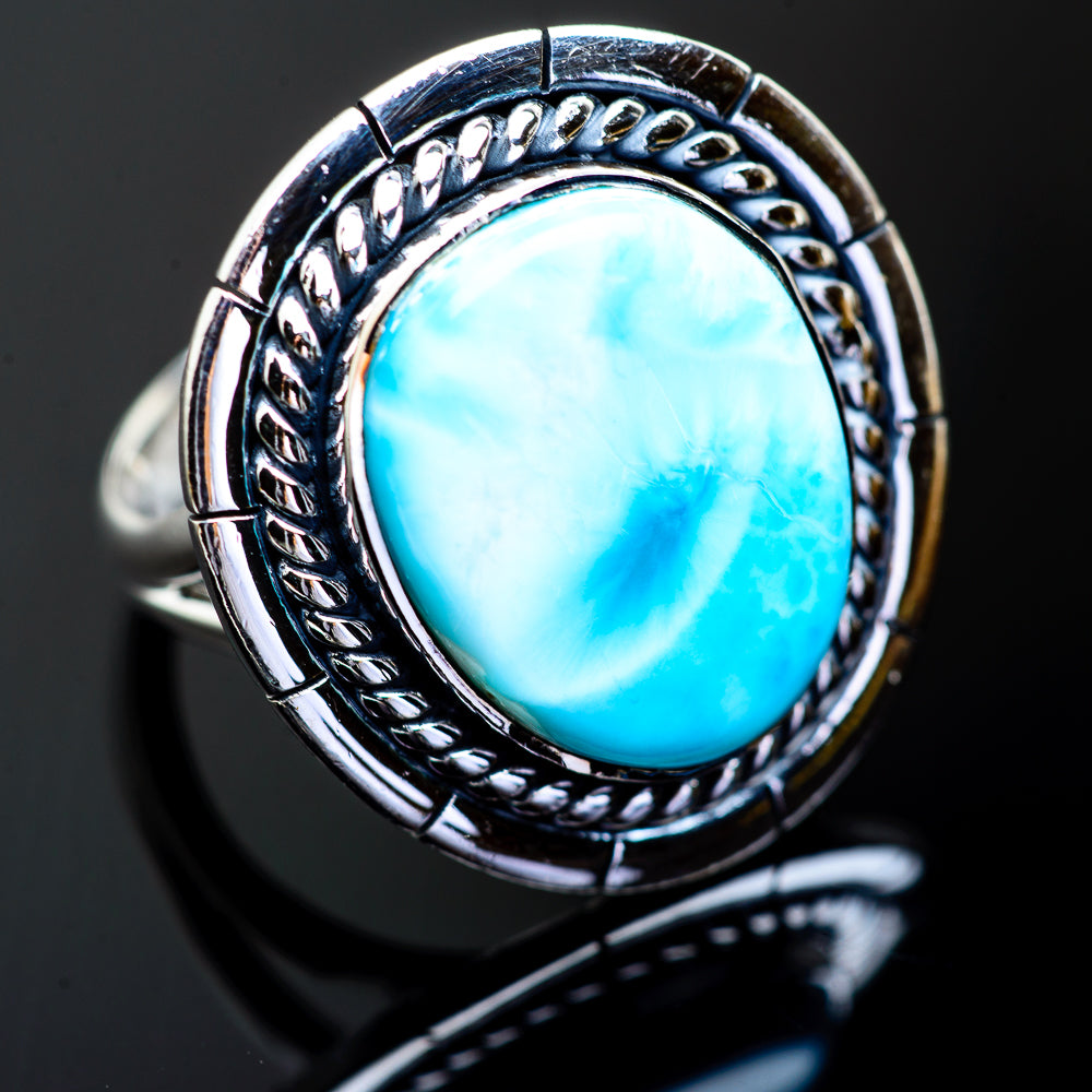 Larimar Rings handcrafted by Ana Silver Co - RING995343