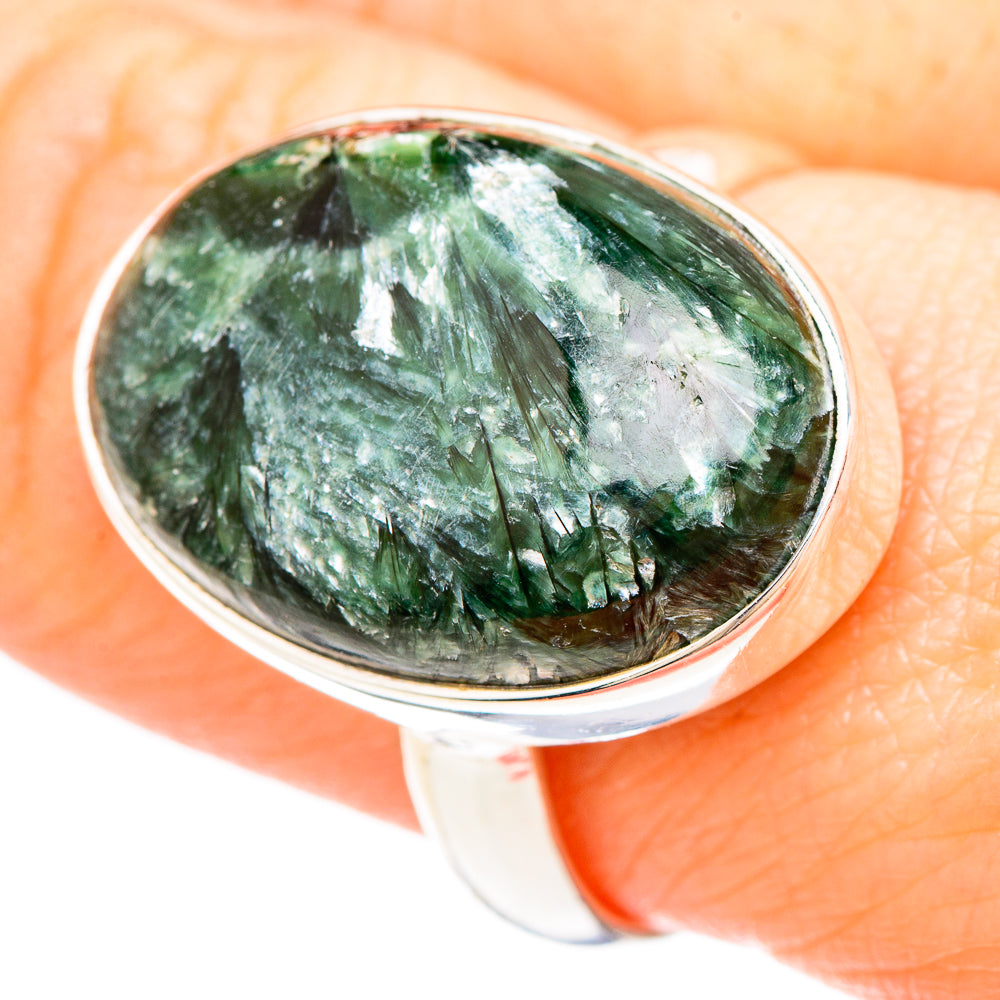 Seraphinite Rings handcrafted by Ana Silver Co - RING99540