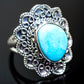 Larimar Rings handcrafted by Ana Silver Co - RING995403