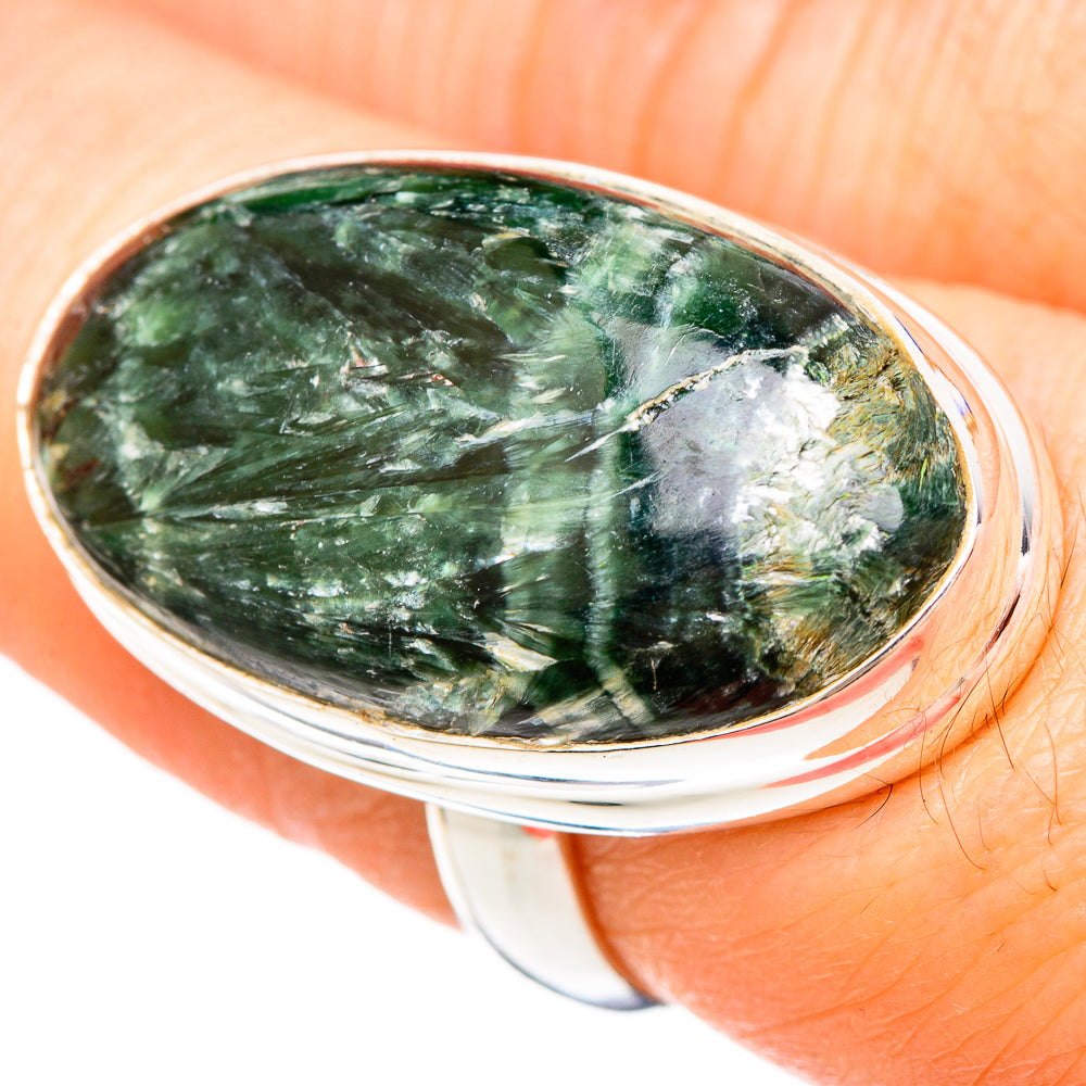 Seraphinite Rings handcrafted by Ana Silver Co - RING99542