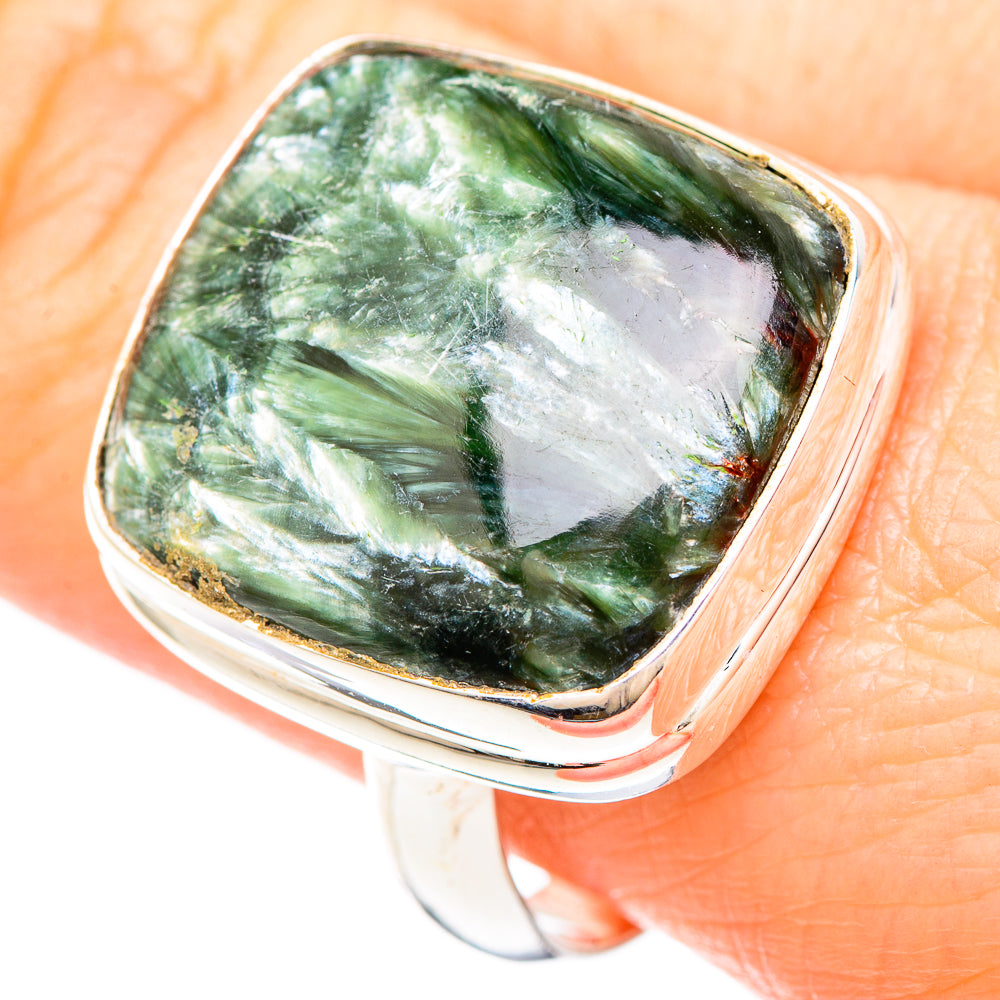 Seraphinite Rings handcrafted by Ana Silver Co - RING99543