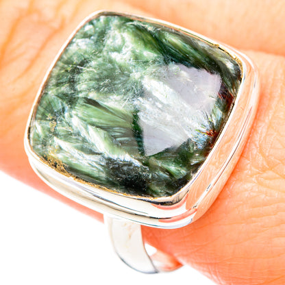 Seraphinite Rings handcrafted by Ana Silver Co - RING99543