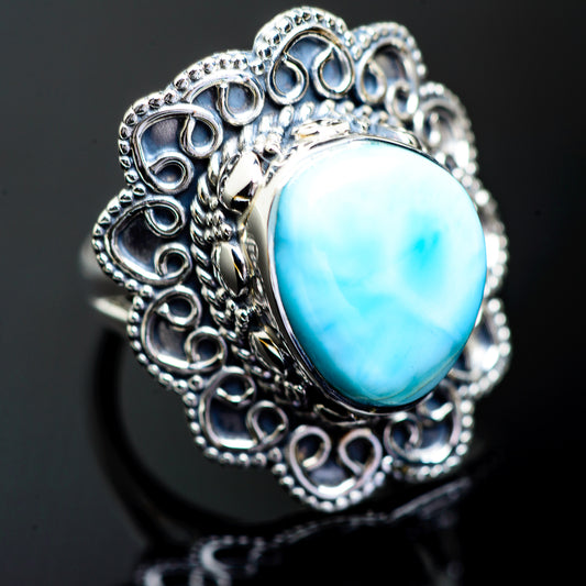 Larimar Rings handcrafted by Ana Silver Co - RING995476