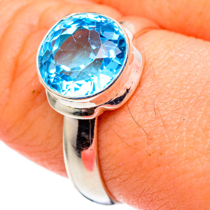 Blue Topaz Rings handcrafted by Ana Silver Co - RING99557