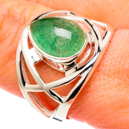 Green Aventurine Rings handcrafted by Ana Silver Co - RING99559