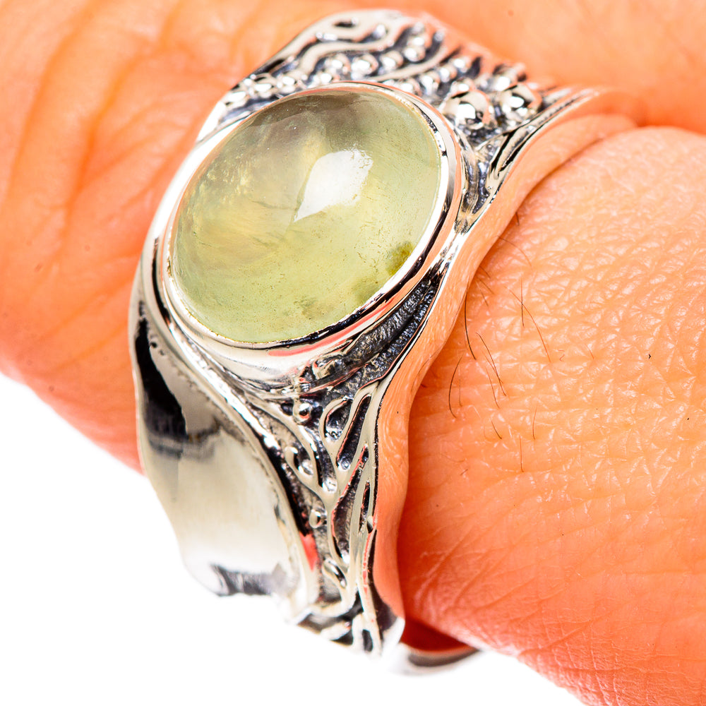 Prehnite Rings handcrafted by Ana Silver Co - RING99561