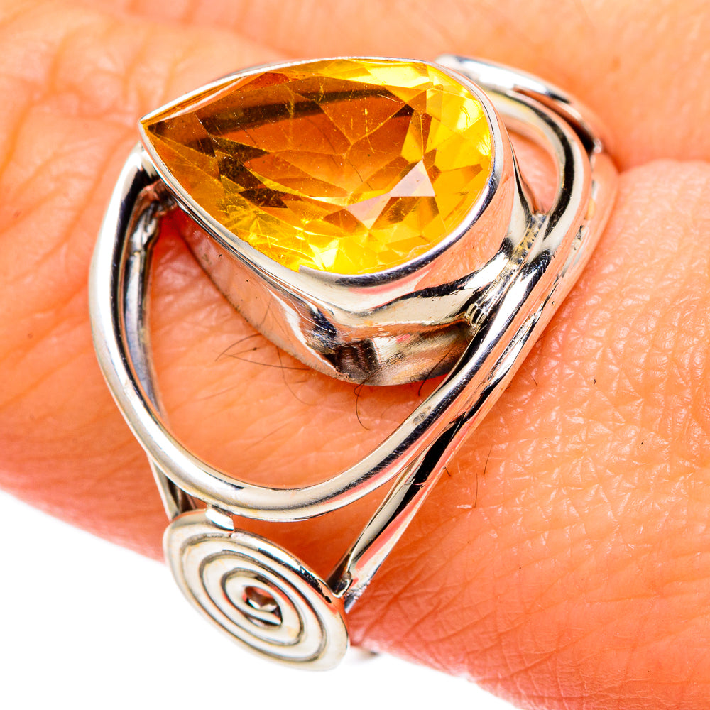 Citrine Rings handcrafted by Ana Silver Co - RING99565