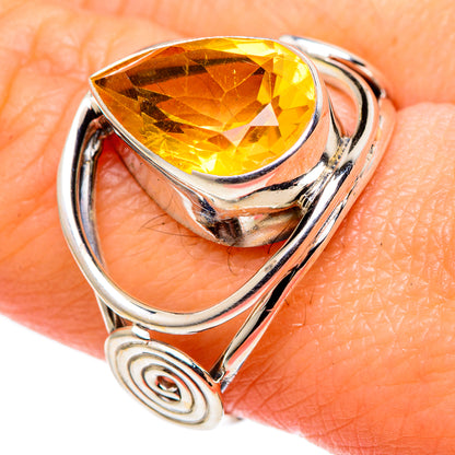 Citrine Rings handcrafted by Ana Silver Co - RING99565