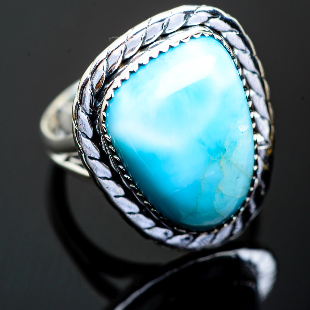 Larimar Rings handcrafted by Ana Silver Co - RING995756
