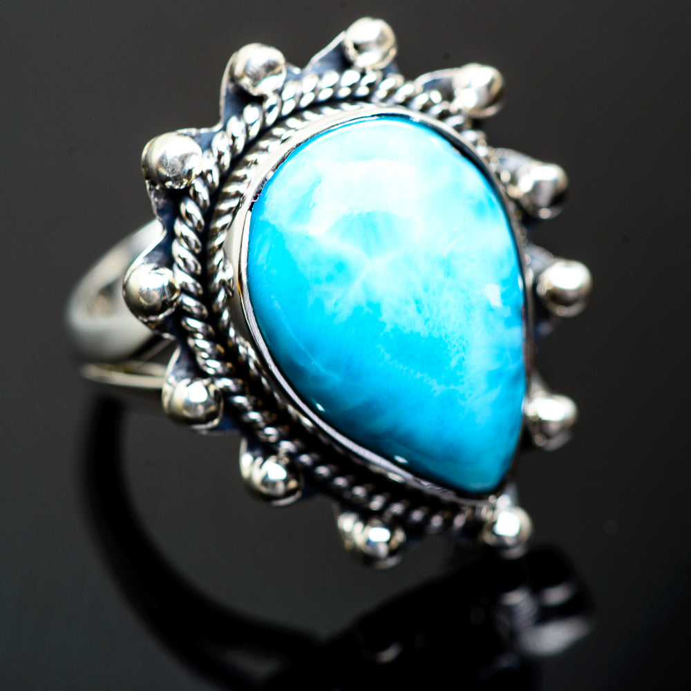 Larimar Rings handcrafted by Ana Silver Co - RING995762