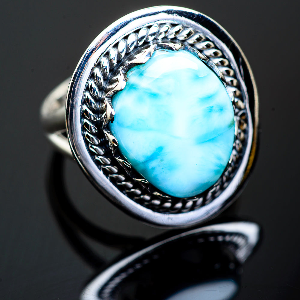 Larimar Rings handcrafted by Ana Silver Co - RING995777