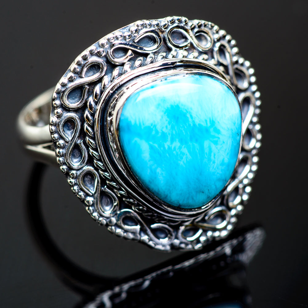 Larimar Rings handcrafted by Ana Silver Co - RING995779