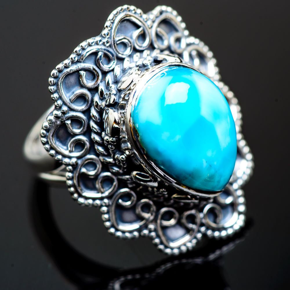 Larimar Rings handcrafted by Ana Silver Co - RING995798