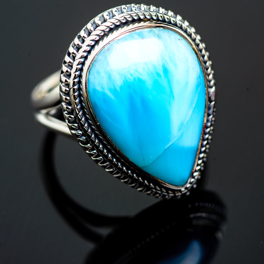 Larimar Rings handcrafted by Ana Silver Co - RING995892