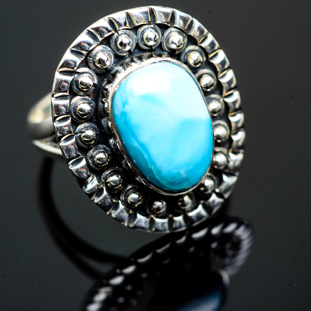 Larimar Rings handcrafted by Ana Silver Co - RING995897
