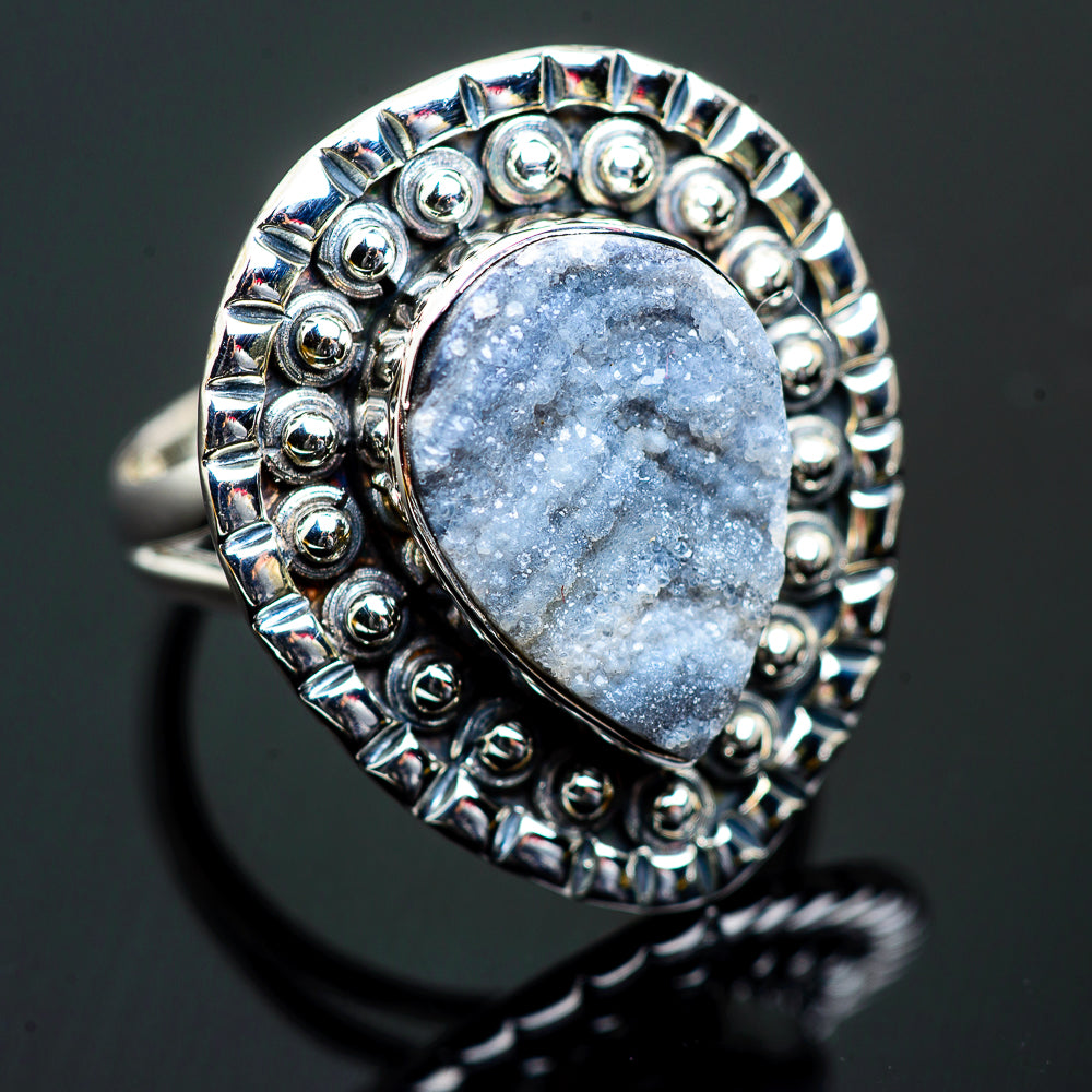 Desert Druzy Rings handcrafted by Ana Silver Co - RING995938