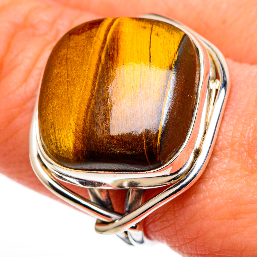 Tiger Eye Rings handcrafted by Ana Silver Co - RING99604