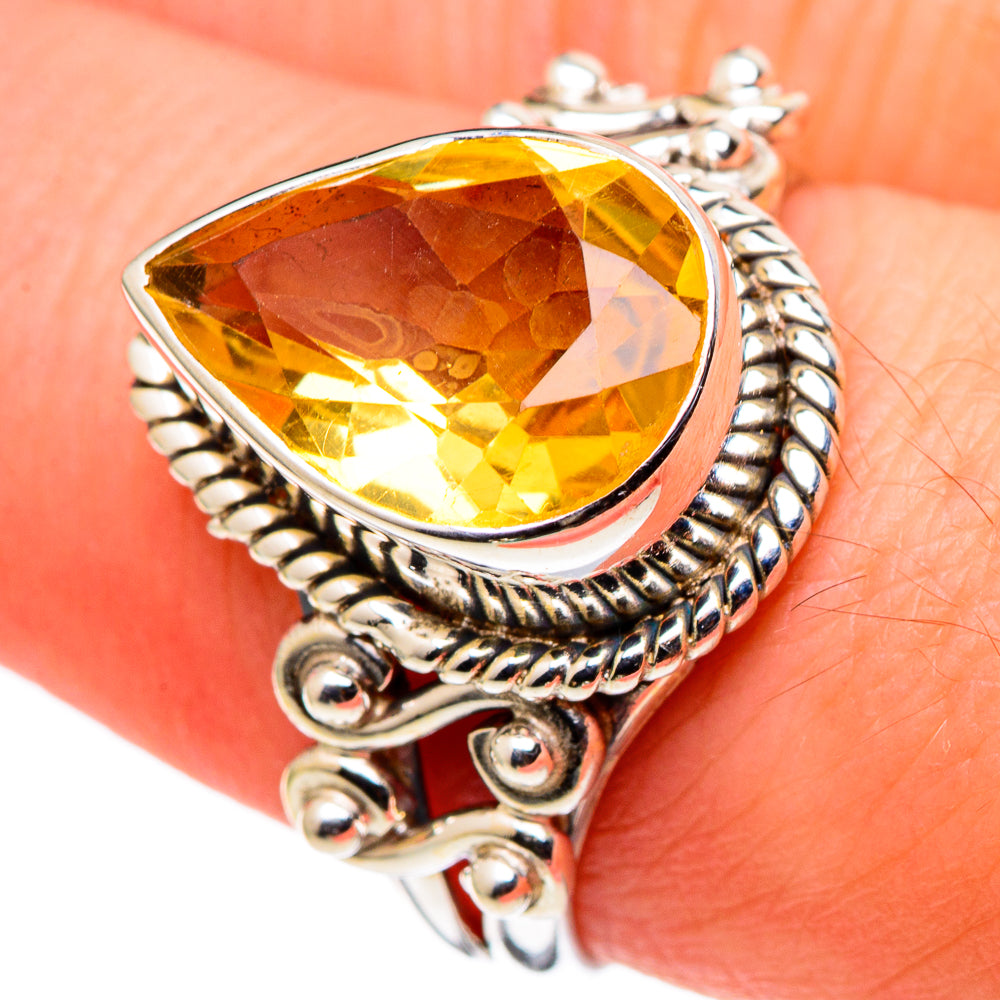 Citrine Rings handcrafted by Ana Silver Co - RING99607