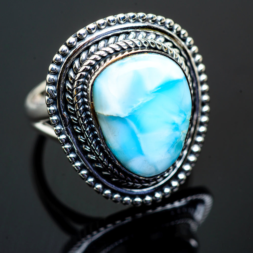 Larimar Rings handcrafted by Ana Silver Co - RING996121