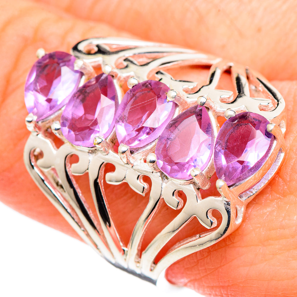 Color Change Alexandrite (lab.) Rings handcrafted by Ana Silver Co - RING99614