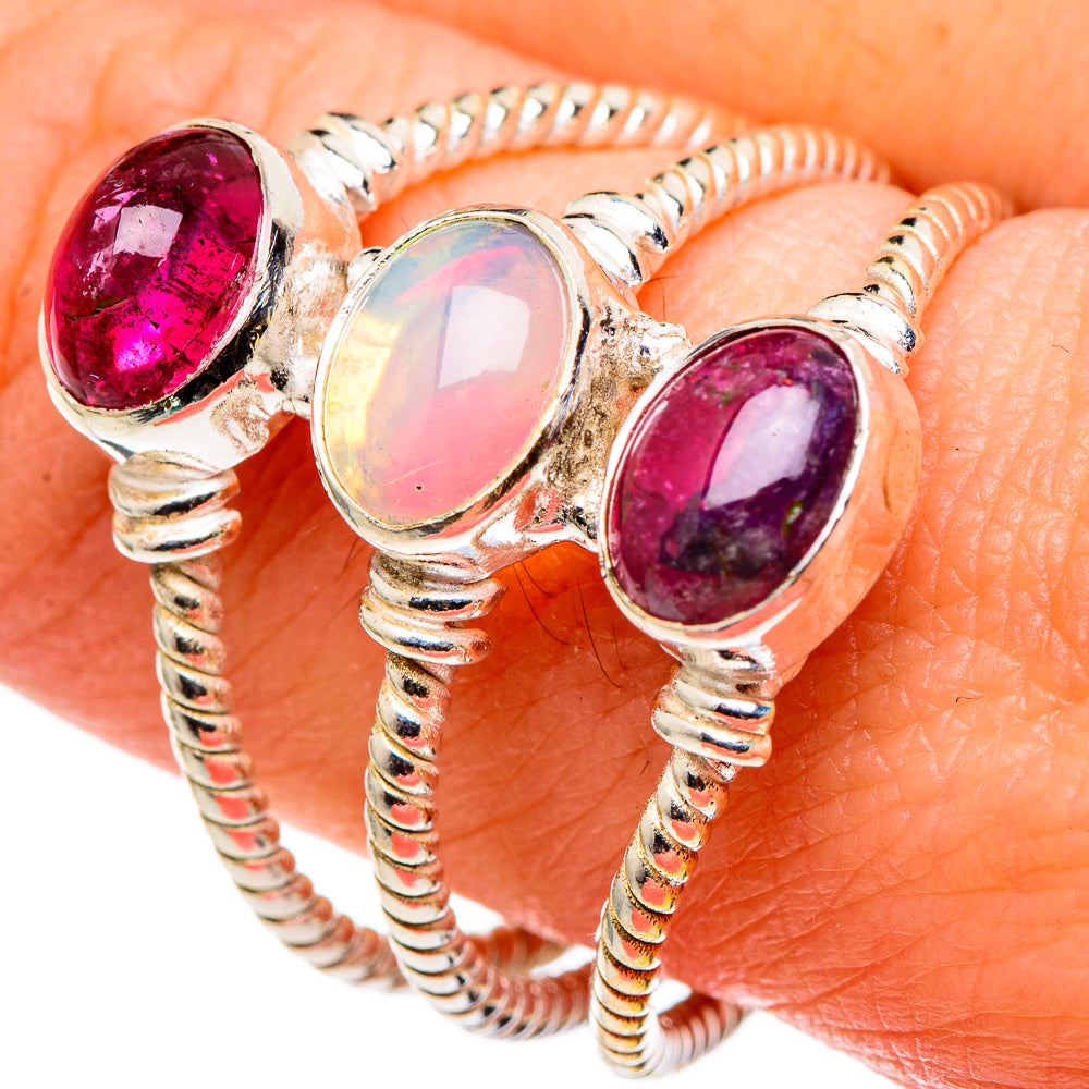 Ethiopian Opal Rings handcrafted by Ana Silver Co - RING99631