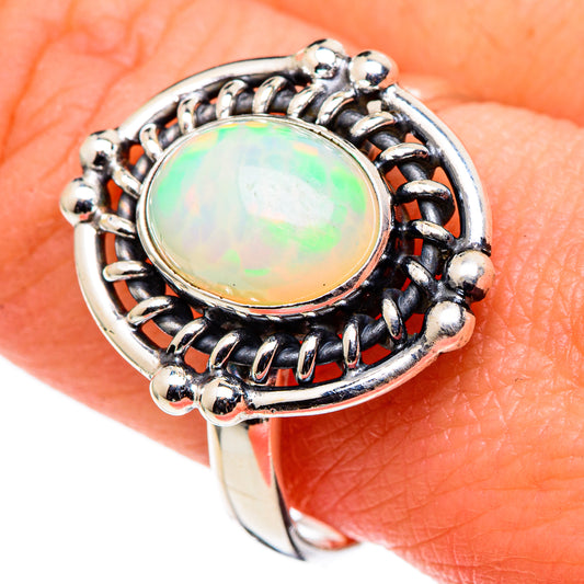 Ethiopian Opal Rings handcrafted by Ana Silver Co - RING99632