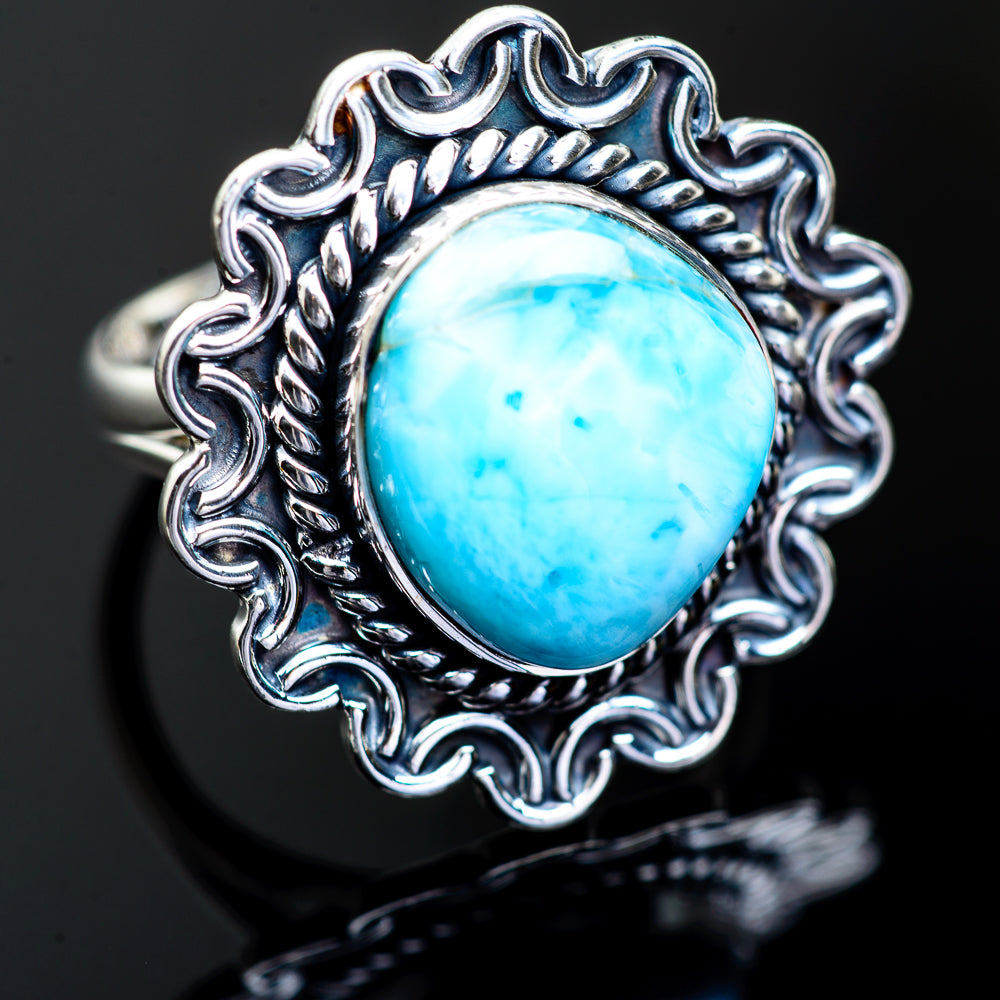 Larimar Rings handcrafted by Ana Silver Co - RING996346