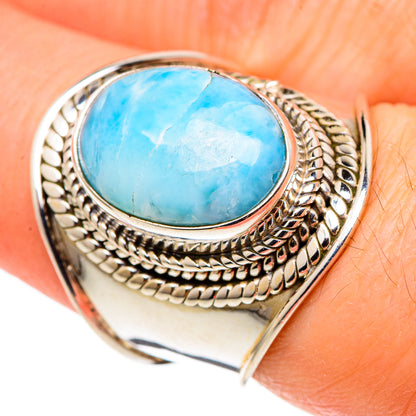 Larimar Rings handcrafted by Ana Silver Co - RING99636